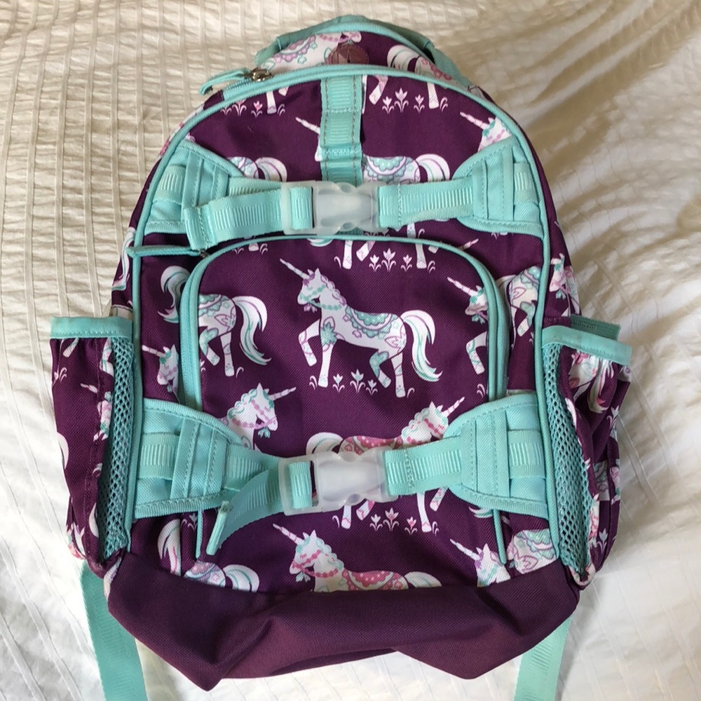 Girls pottery barn kids unicorn backpack